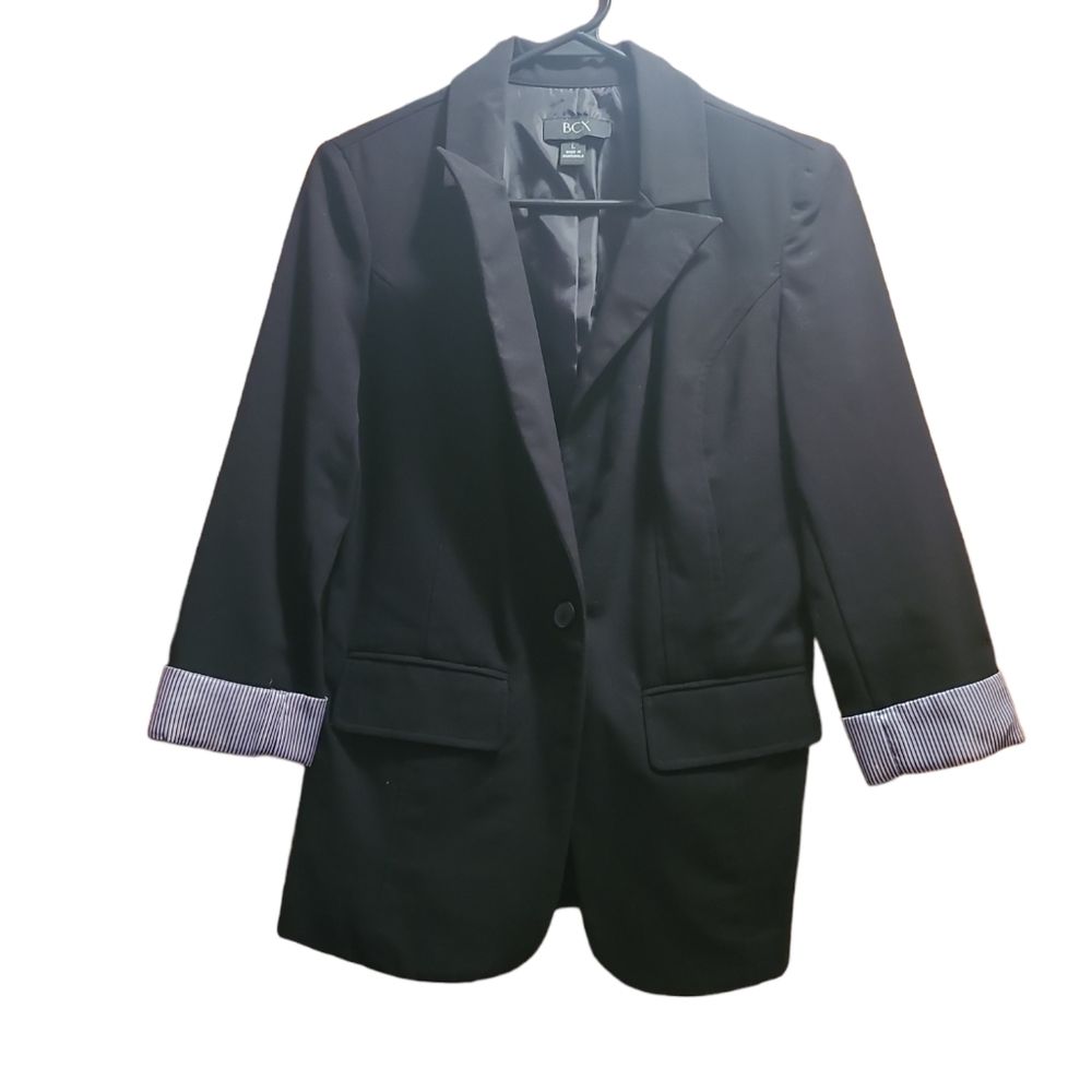 Black 3/4 sleeve blazer